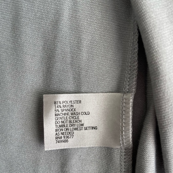 WORTHINGTON STRETCH WOMEN’S Light Grey Draped Long Sleeve Cardigan in Size M - Picture 8 of 11